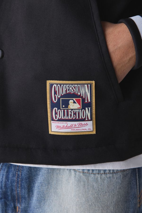 Slide View: 4: Mitchell & Ness MLB Los Angeles Dodgers Oversweep Coach Jacket