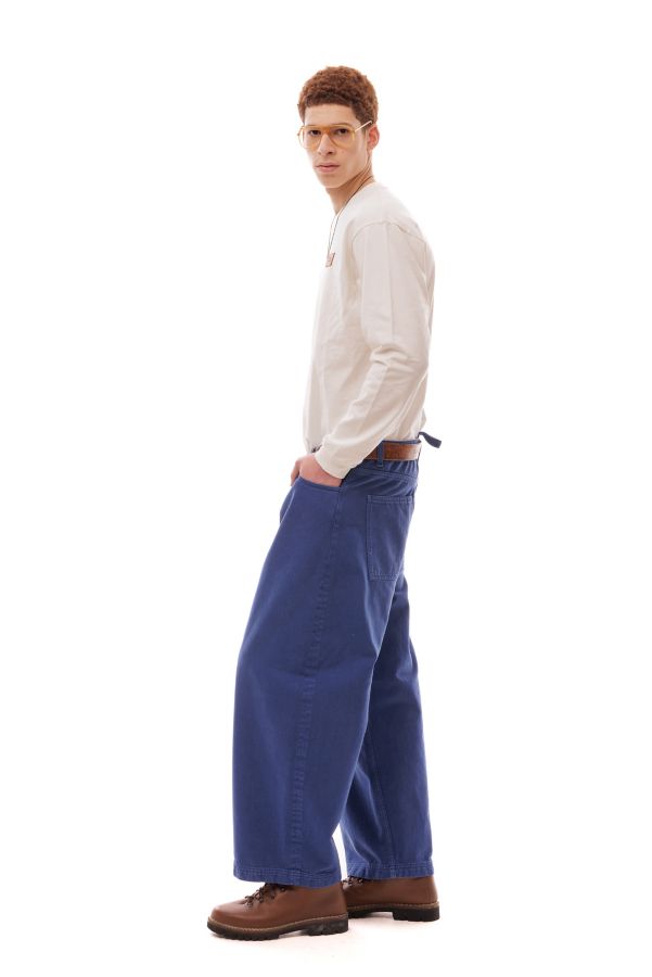 Slide View: 1: LC23 Looney Tunes Embroidered Denim Trouser Pant