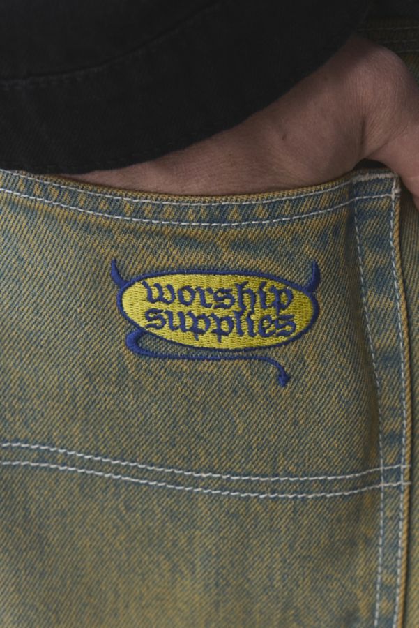 Slide View: 4: WORSHIP SUPPLIES Devilish Big Dawg Denim Short