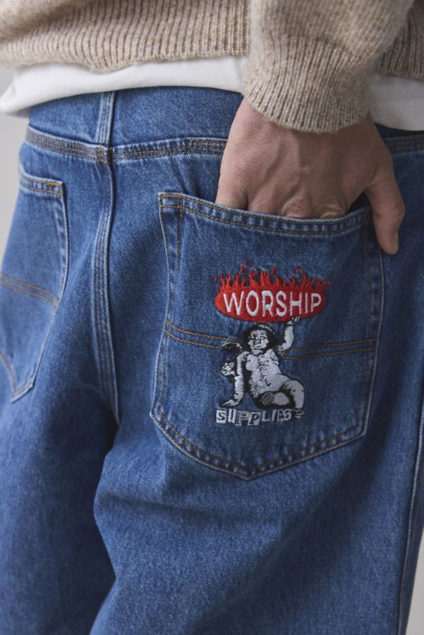 Slide View: 5: WORSHIP SUPPLIES Hold Up Big Dawg Denim Short