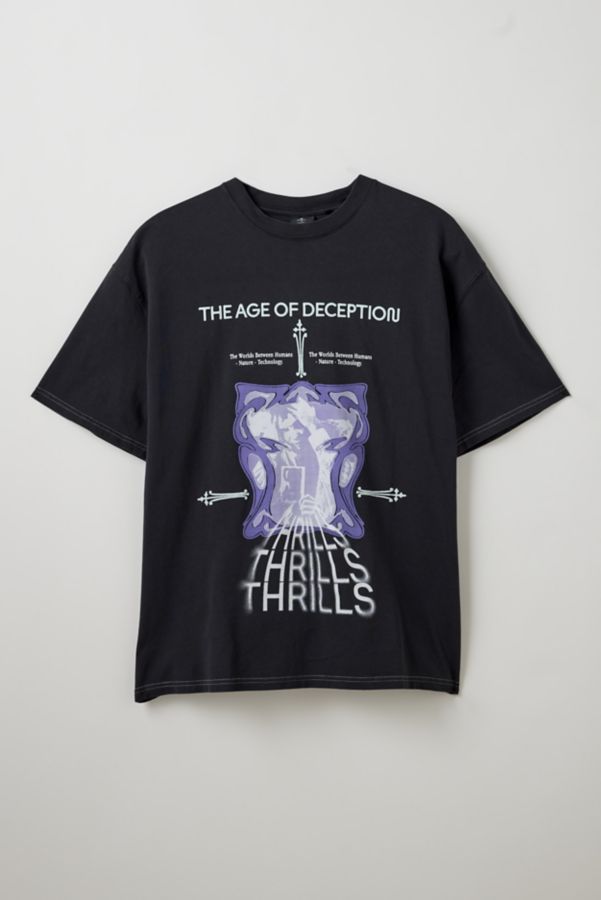 Slide View: 1: T-shirt graphique THRILLS The Age Of Deception