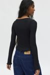 Thumbnail View 4: Kimchi Blue Quinn Ribbed Long Sleeve Top