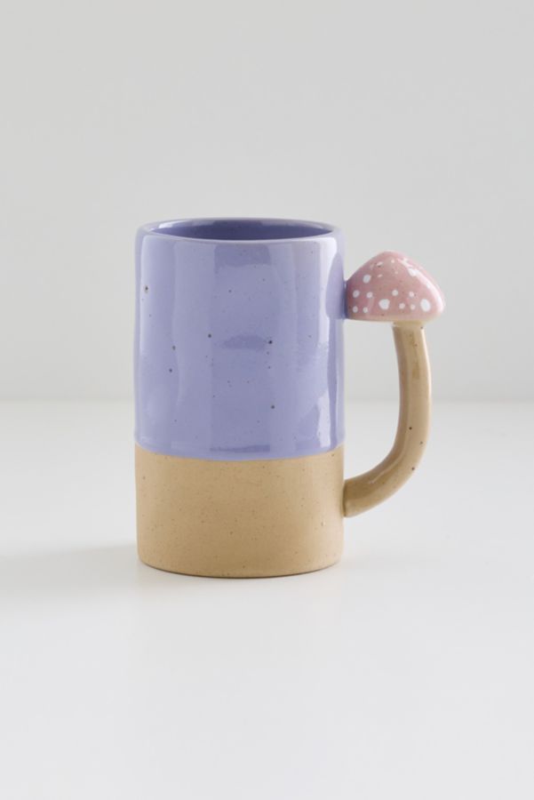 Slide View: 3: Shroomie Mushroom Handle Ceramic Mug