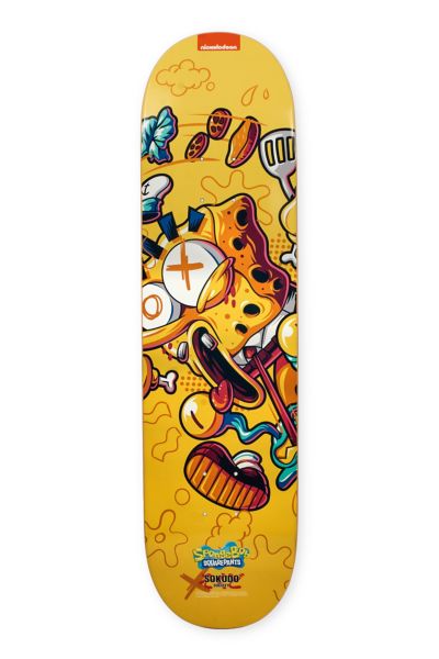 Sokudo Society X SpongeBob SquarePants Skateboard Deck