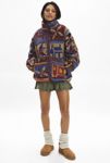 Thumbnail View 1: BDG Mae Printed Piled Fleece Zip-Up Jacket