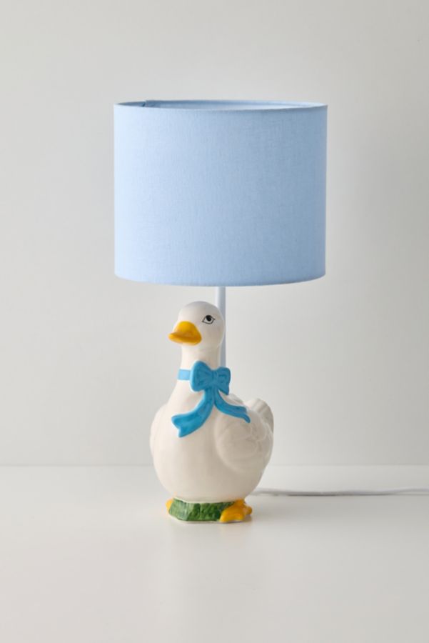 Slide View: 3: Ceramic Goose Shape Table Lamp