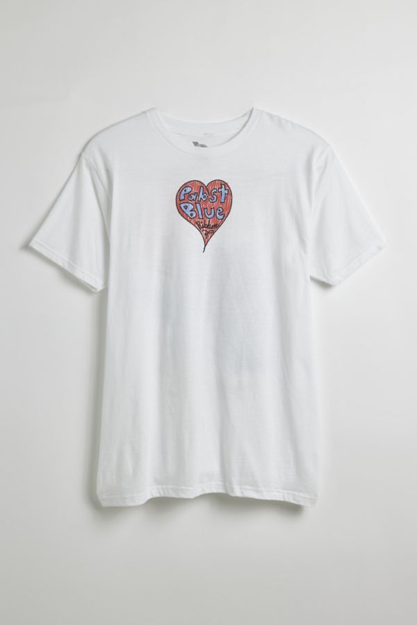 Slide View: 2: T-shirt Cœur Pabst Blue Ribbon