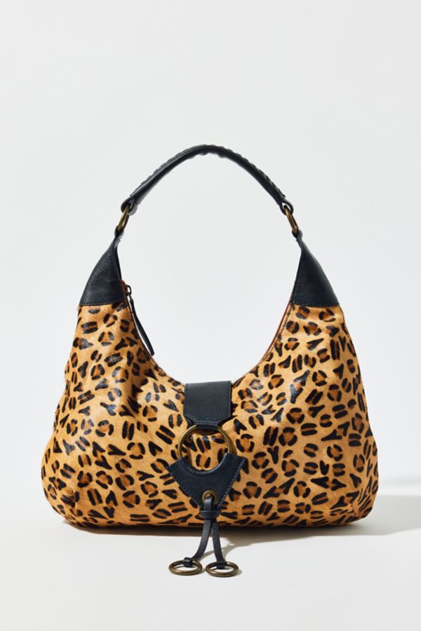 Slide View: 2: Silence + Noise Cheetah Print Hobo Bag