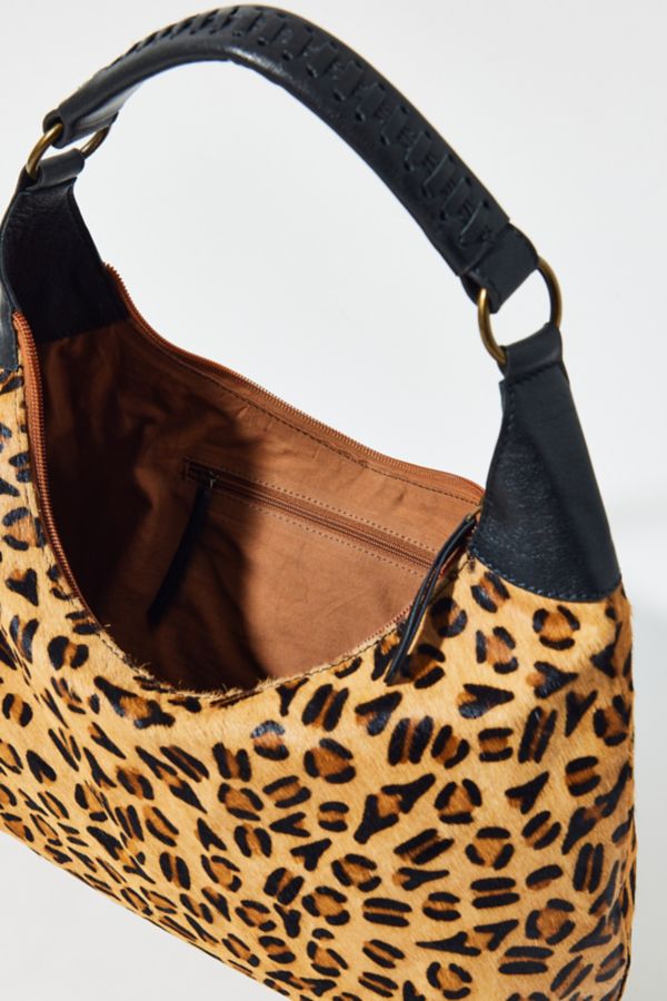 Slide View: 4: Silence + Noise Cheetah Print Hobo Bag