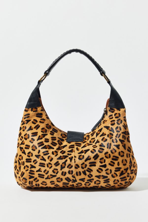 Slide View: 5: Silence + Noise Cheetah Print Hobo Bag