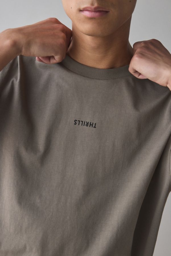 Slide View: 4: THRILLS Minimal Thrills Logo Graphic Oversized Tee