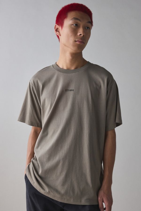 Slide View: 1: THRILLS Minimal Thrills Logo Graphic Oversized Tee