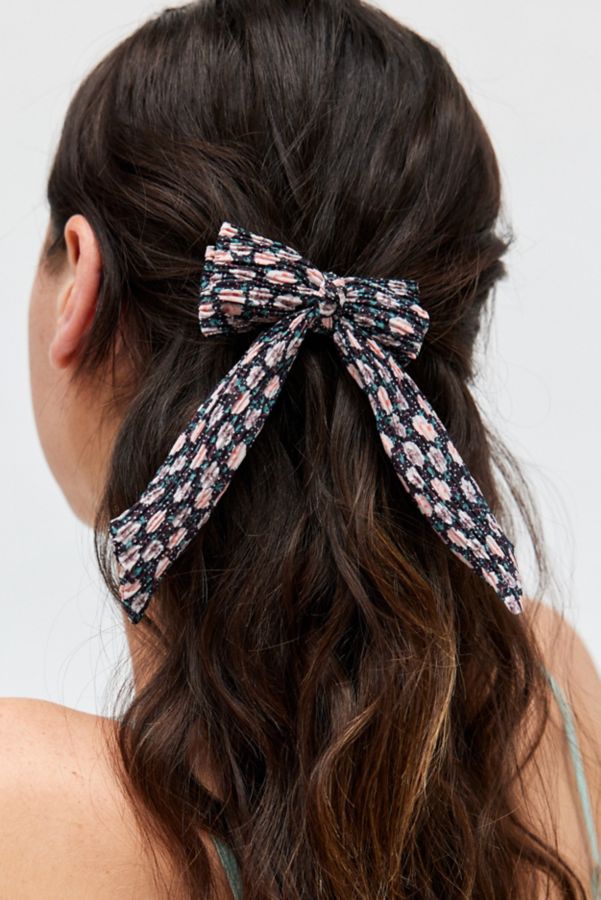 Slide View: 1: Ditsy Floral Hair Bow Clip Set