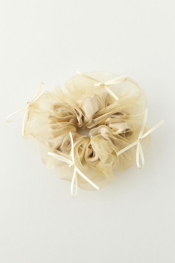 Slide View: 2: Double Layer Chiffon Scrunchie