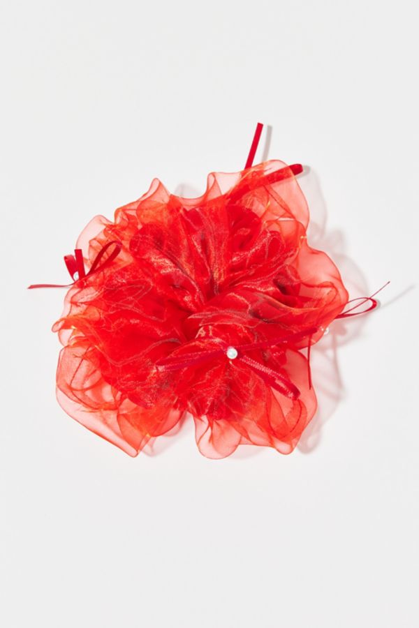 Slide View: 1: Double Layer Chiffon Scrunchie