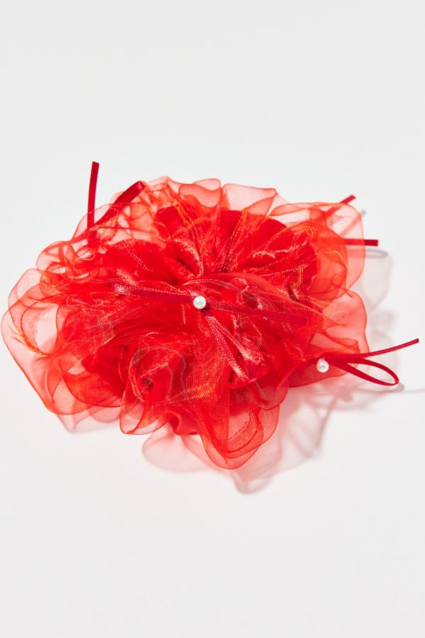 Slide View: 2: Double Layer Chiffon Scrunchie