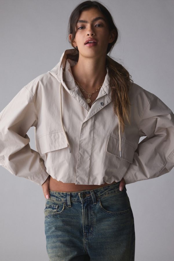 Slide View: 1: BDG Casey Cropped Windbreaker Jacket