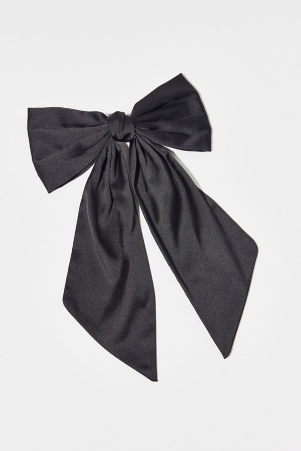 Slide View: 2: Matte Satin Hair Bow Clip