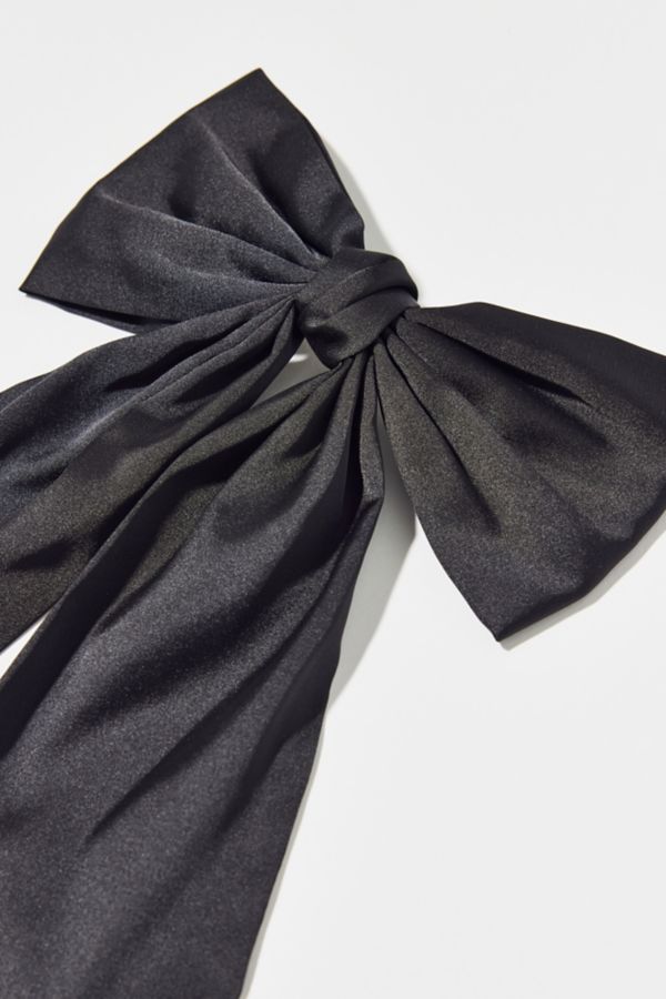 Slide View: 3: Matte Satin Hair Bow Clip