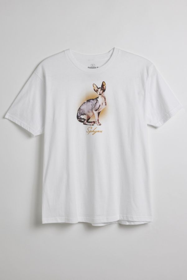 Slide View: 1: T-shirt Graphique Chat Sphynx