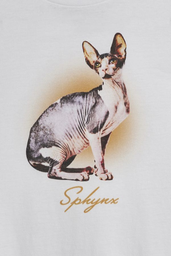 Slide View: 2: T-shirt Graphique Chat Sphynx