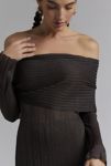 Thumbnail View 2: AFRM Tamlin Off-The-Shoulder Sheer Sweater Maxi Dress