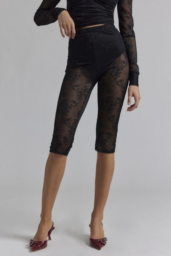 Slide View: 2: AFRM Gemma Lace Capri Pant