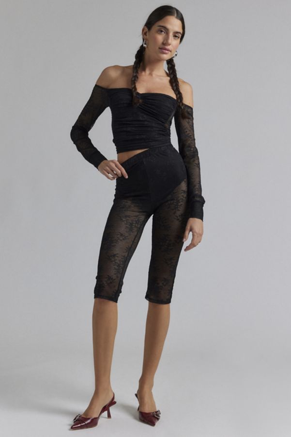 Slide View: 4: AFRM Gemma Lace Capri Pant