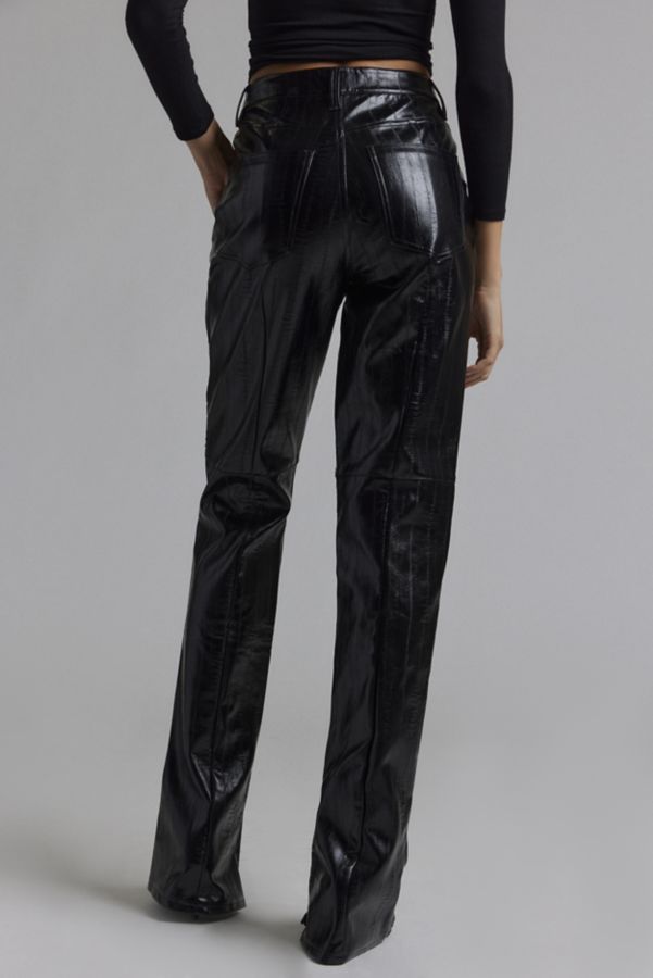 Slide View: 5: AFRM Dixon Faux Leather Straight Leg Pant