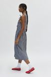 Thumbnail View 3: Motel Prelith Tie-Front Bow Gingham Midi Dress