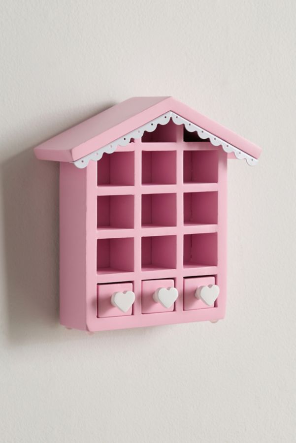 Slide View: 2: Dollhouse Coquette Jewelry Cabinet Shelf