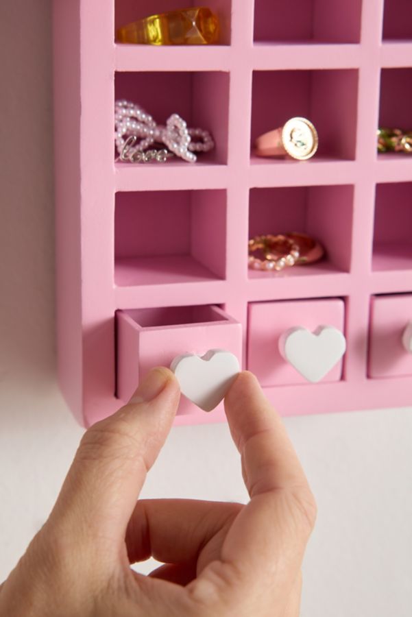 Slide View: 3: Dollhouse Coquette Jewelry Cabinet Shelf