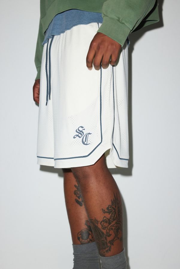 Slide View: 4: Standard Cloth Longline Mesh Basketball Short