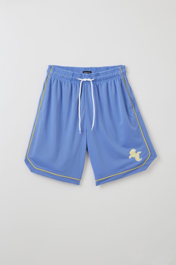 Slide View: 2: Short de Basketball en Filet Longline en Tissu Standard