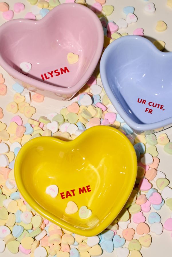 Slide View: 1: Conversation Heart Snack Bowl