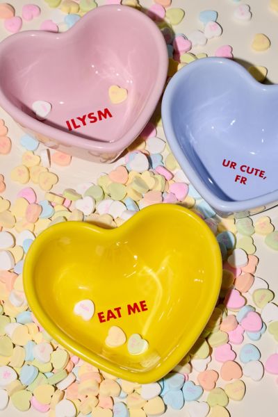 Conversation Heart Snack Bowl