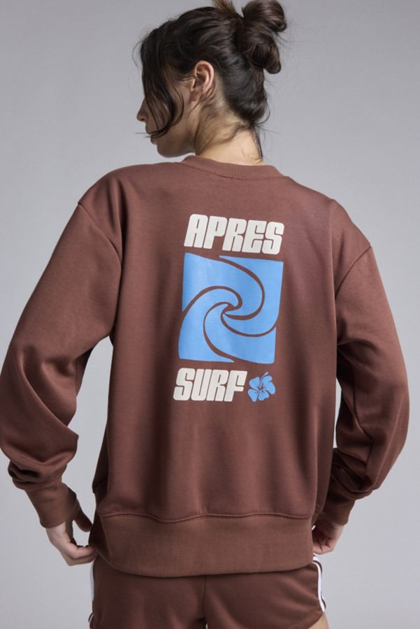 Slide View: 3: Dippin’ Daisy’s x Save Our Surf Apres Surf Graphic Crew Neck Pullover