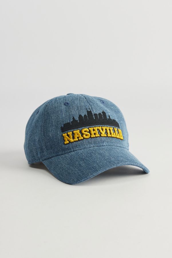 Slide View: 1: Nashville Acid Wash Denim Dad Hat