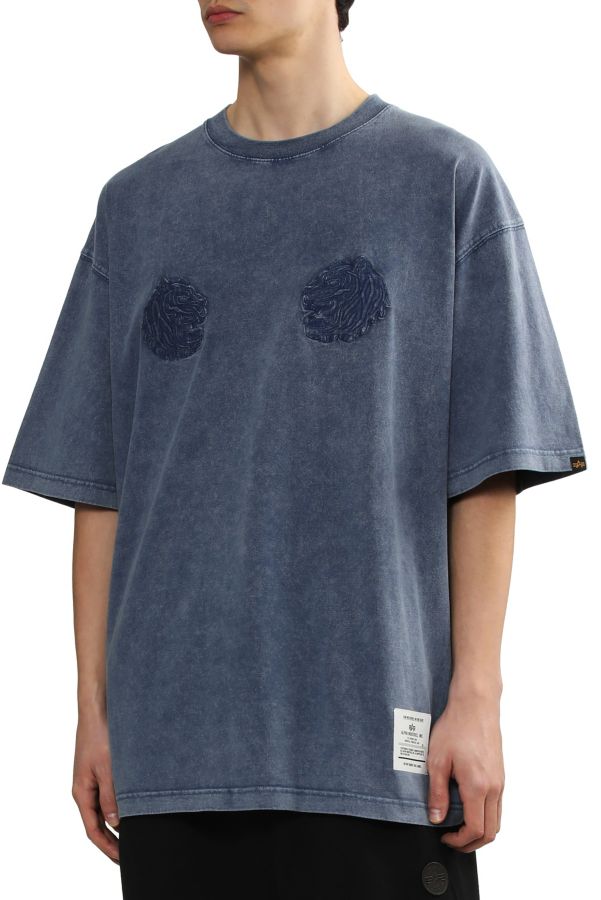 Slide View: 3: Alpha Industries Tiger Embroidered Tee