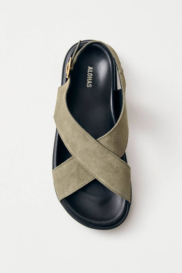 Slide View: 5: ALOHAS Nico Leather Slingback Sandal