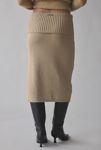 Thumbnail View 4: House Of Sunny Courtney Towelling Foldiver Knit Midi Skirt