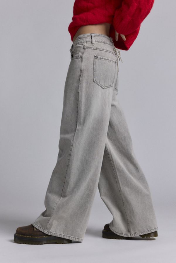 Slide View: 3: House Of Sunny 13OZ Wide Leg Jean