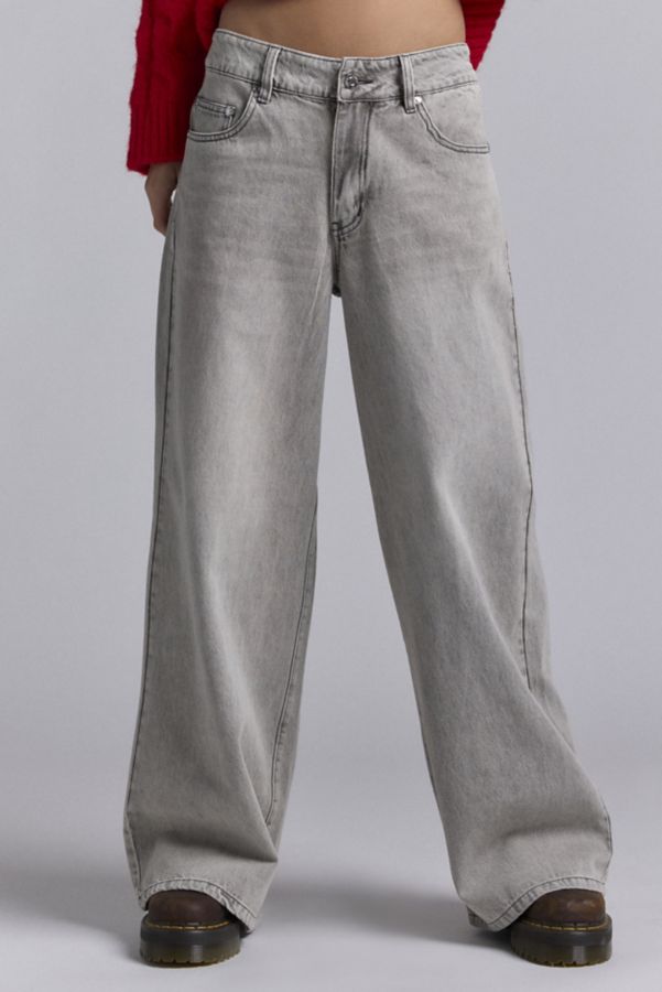 Slide View: 1: House Of Sunny 13OZ Wide Leg Jean