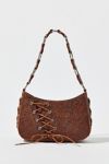 Thumbnail View 3: Silence + Noise Kez Boho Stamped Laced Shoulder Bag