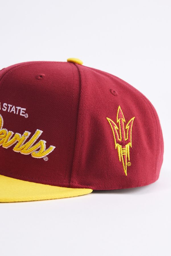 Slide View: 2: Casquette Mitchell & Ness NCAA Arizona State Sun Devils avec Bouton-Pression