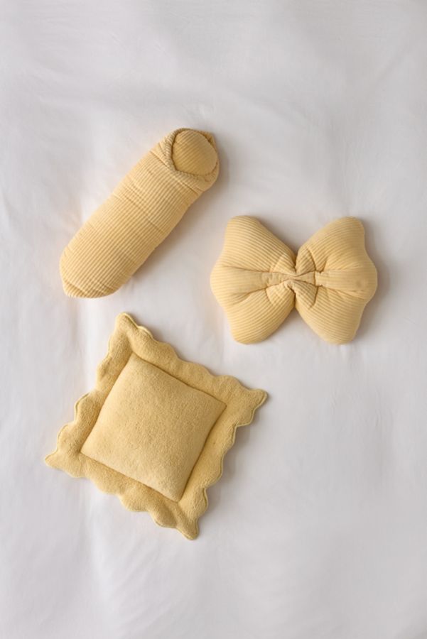 Slide View: 5: Pasta Shape Plush Textural Throw Pillow