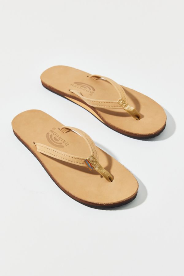 Slide View: 2: Rainbow Narrow Strap Flip Flop Sandal