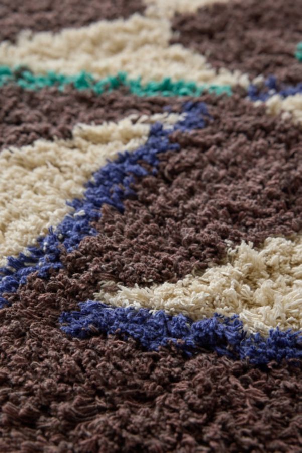 Slide View: 3: Pinwheel Fauxkati Shag Rug