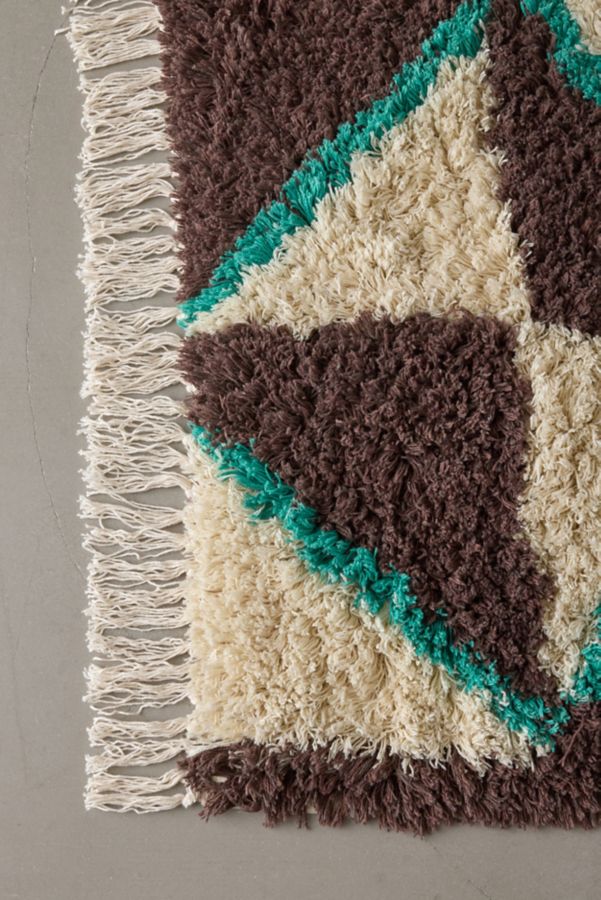 Slide View: 4: Pinwheel Fauxkati Shag Rug