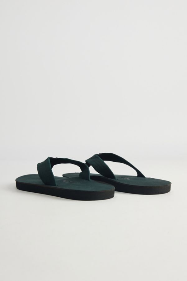 Slide View: 4: Rainbow Men's Leather Single Layer Flip Flop Sandal